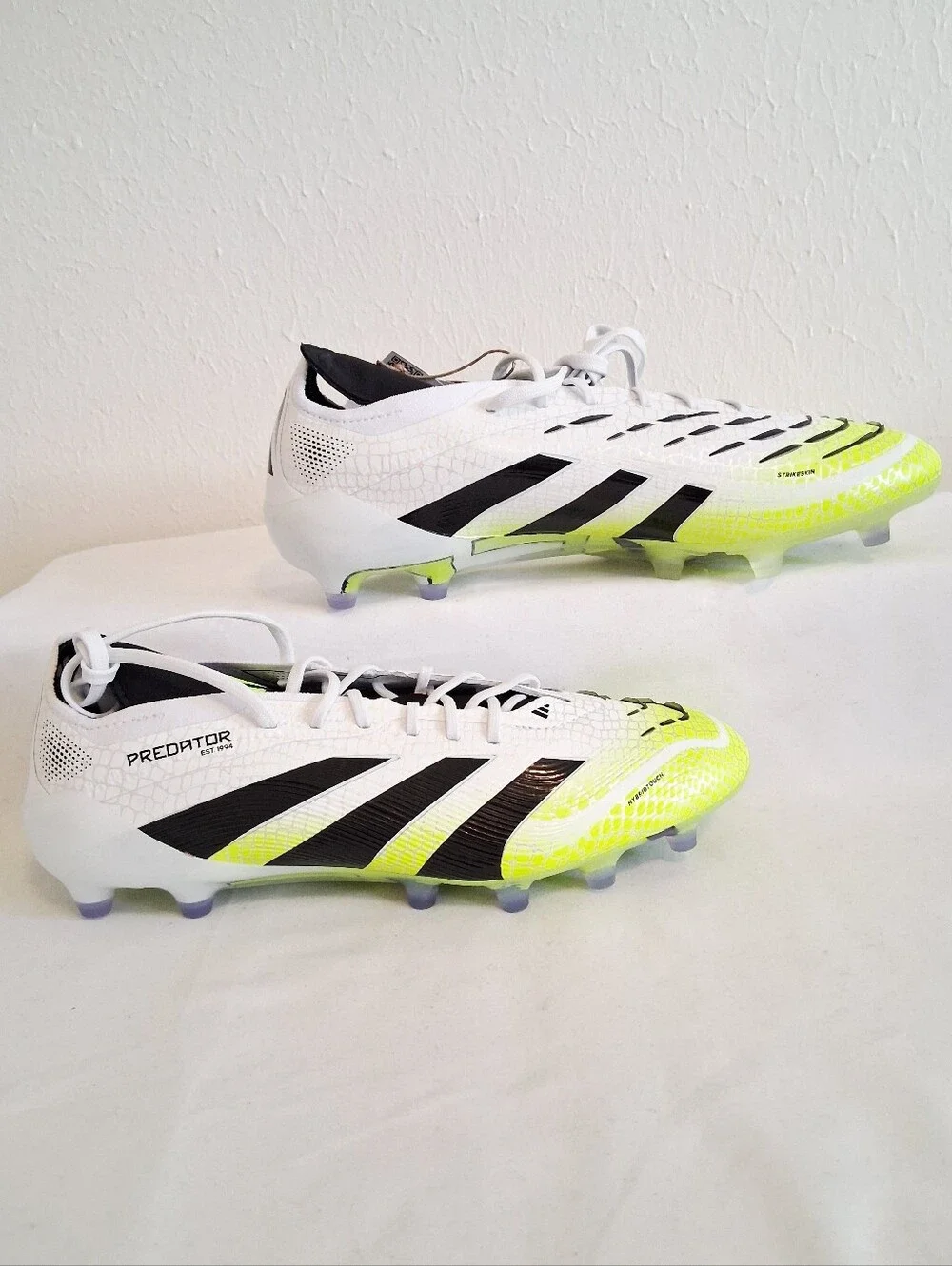 Adudas Predator Elite FG White Yellow Soccer Cleats